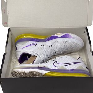 Nike LeBron 17 Low Lakers Colorway Purple White Gold NBA Basketball Shoes sz 15